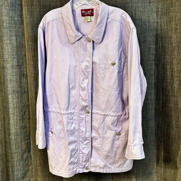 EUC Denim & Co. Women's Jacket Barn Style Light Purple SZ Medium - Picture 1 of 13